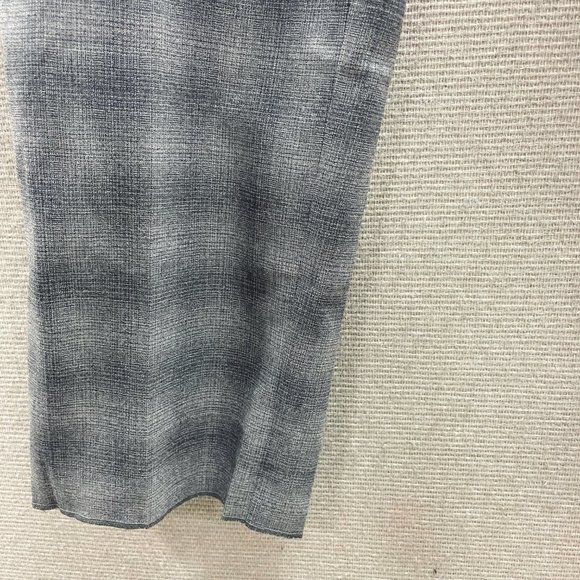 Armani Collezioni Wool Stretch Plaid Trouser (16/L-XL) *UNHEMMED* NWT - Picture 7 of 10